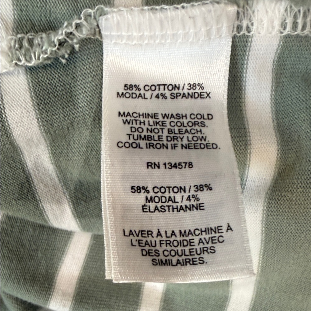 Vineyard Vines Striped Pullover Sweater Shirt XS Boat Neck Green Stripe - Picture 5 of 5